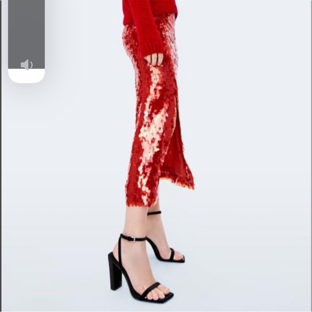 Zara Satin Block heels